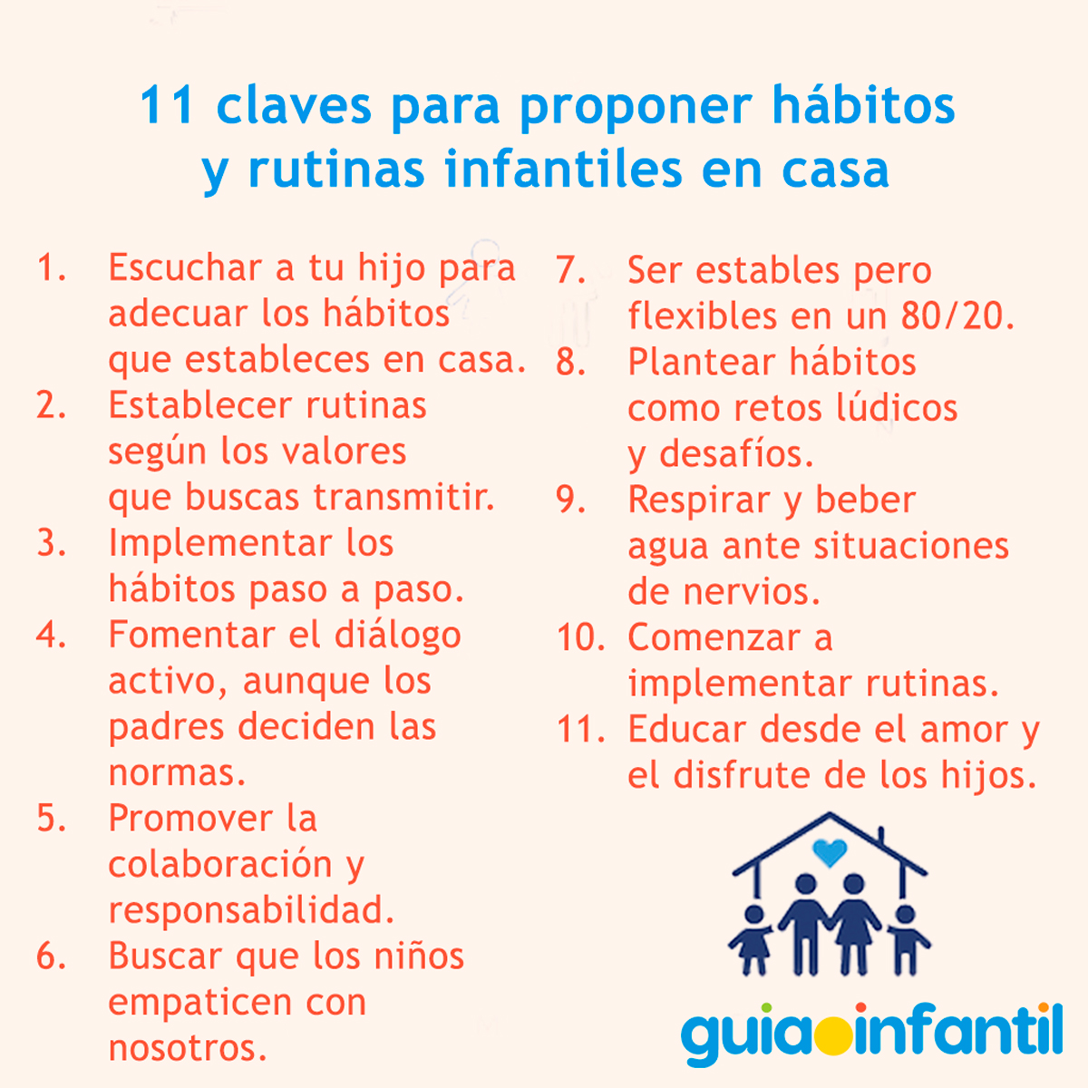 Hábitos y rutinas para niños
