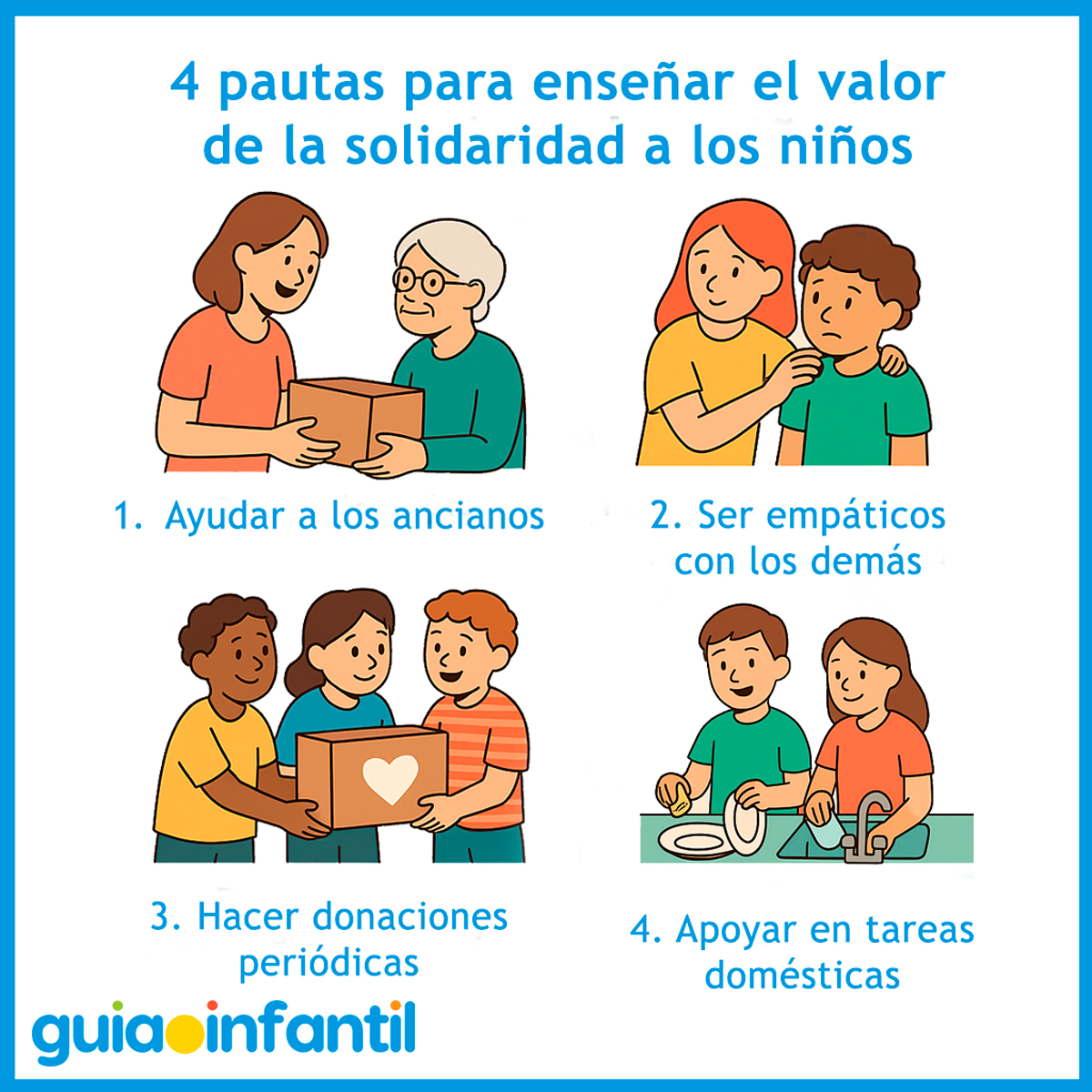 Pautas para enseñar solidaridad a los niños