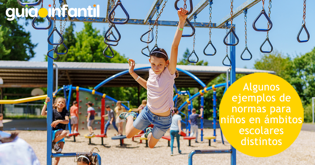 Ejemplos de normas infantiles en distintos ámbitos escolares