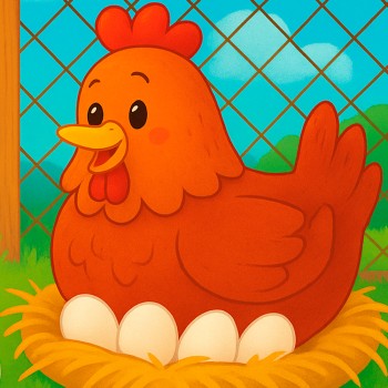 Poema corto escrito en rima para niños de Gloria Fuertes - La gallinita