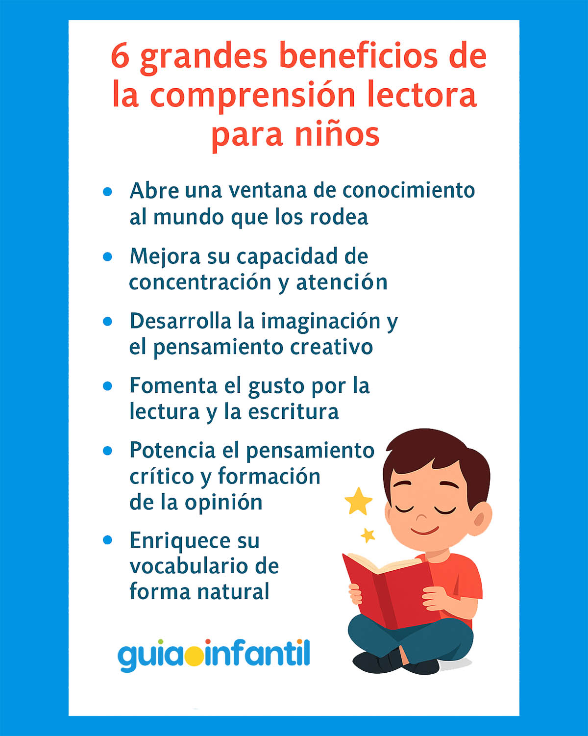 beneficios de la comprensión lectora para niños