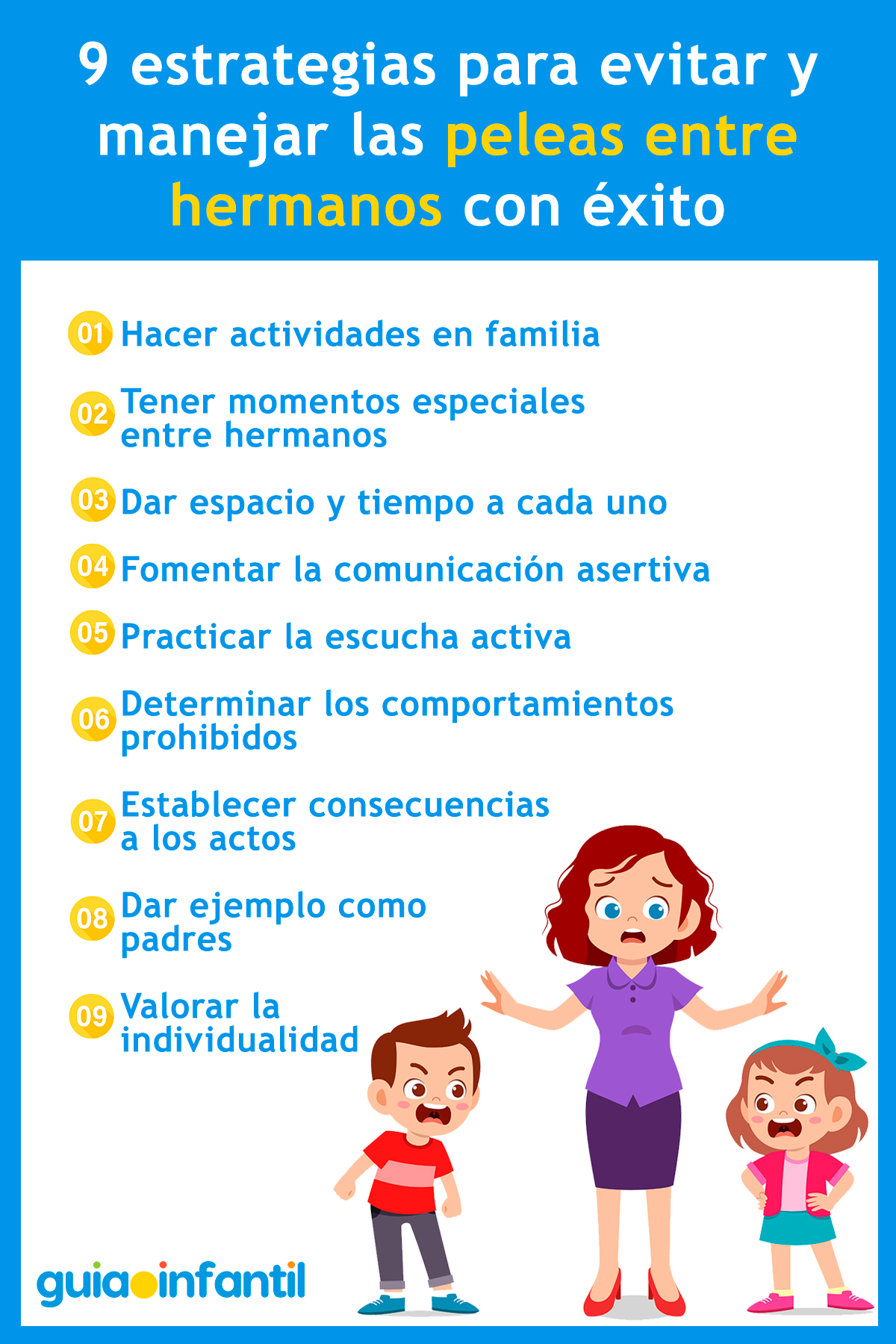 Tips para manejar las peleas entre hermanos