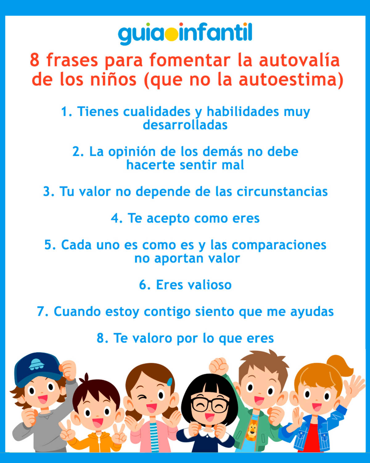 frases para fomentar la autovalía en los niños