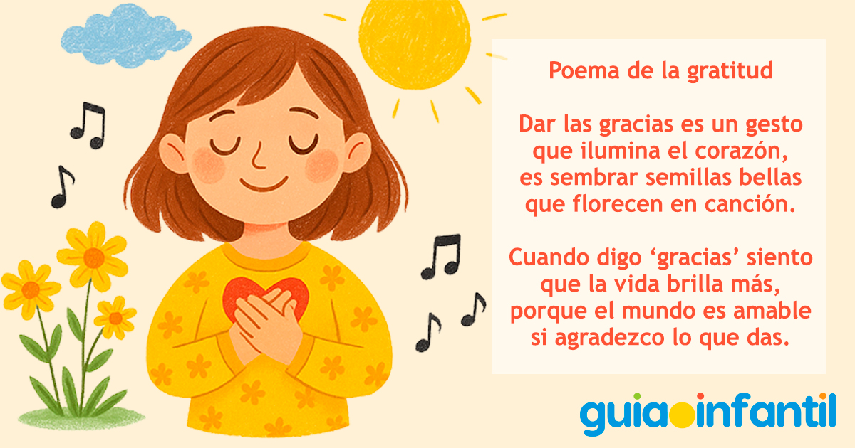 Poema de la gratitud para niños
