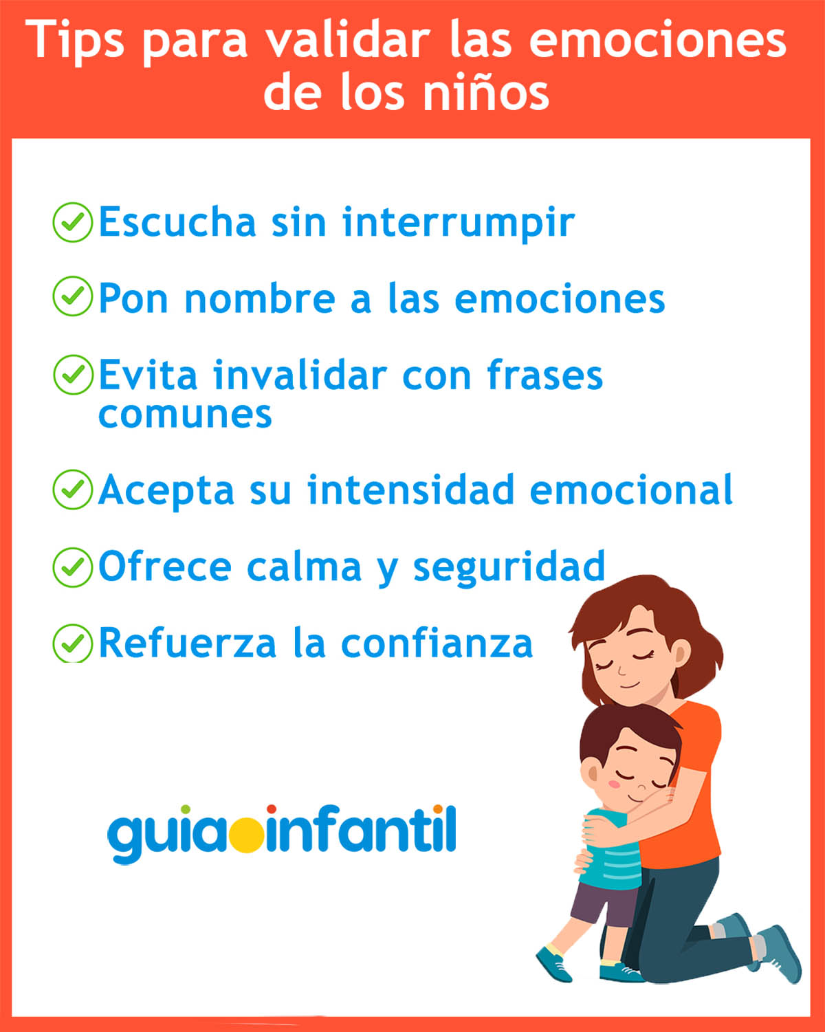 validar las emociones de los niños