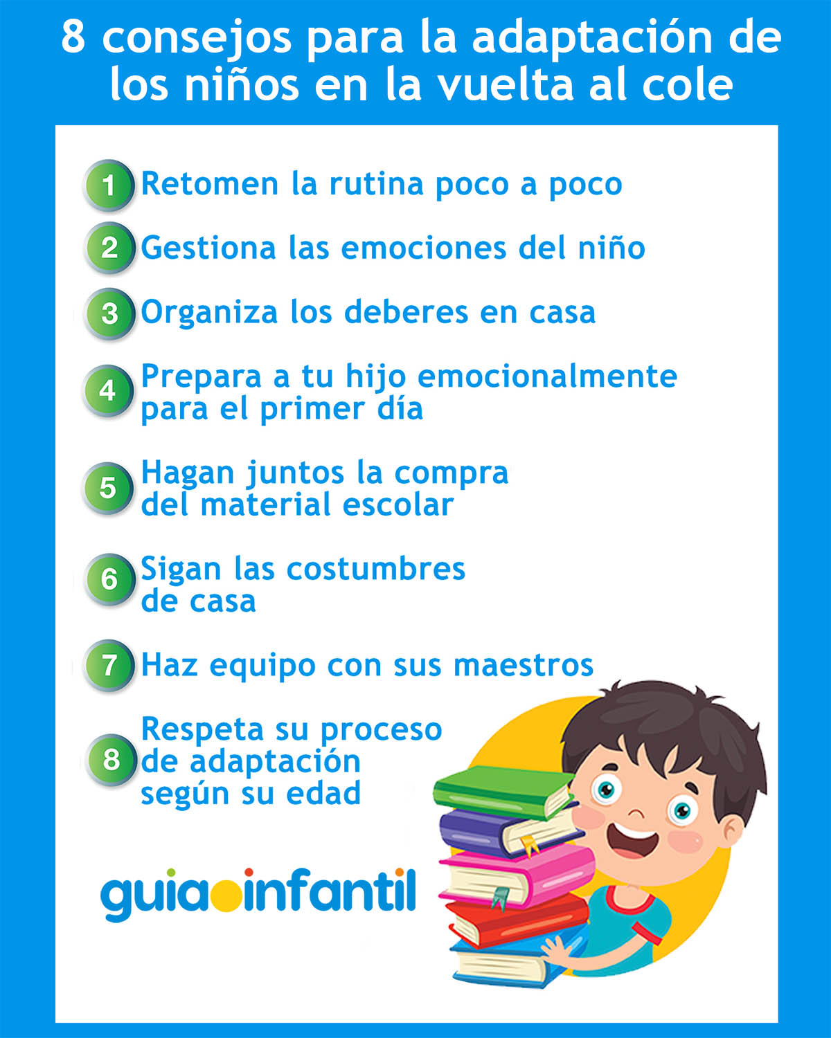 adaptación infantil de vuelta al cole