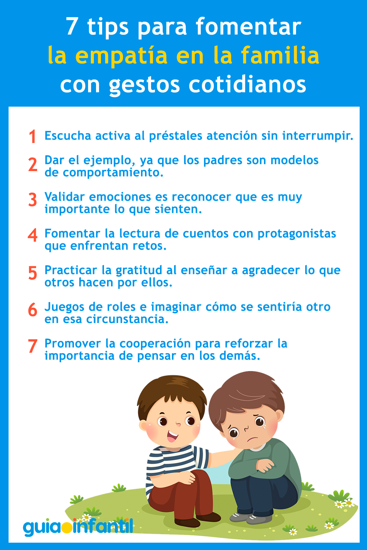 Tips para fomentar la empatía en los niños
