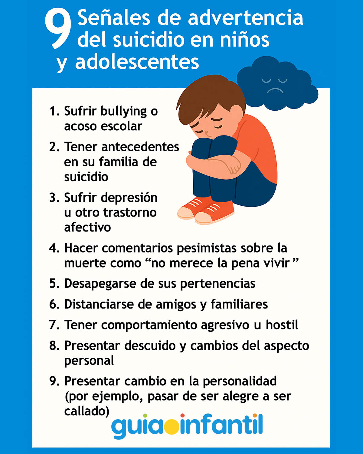 tendencia de suicidio en niños y adolescentes