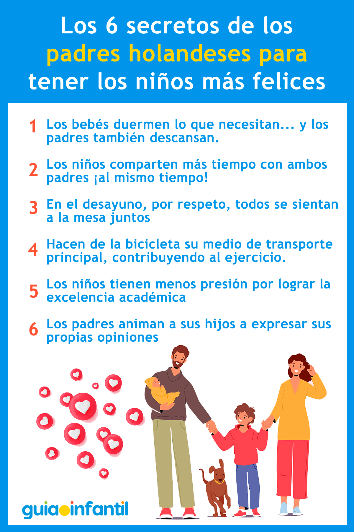 Secretos de los padres holandeses para le felicidad de los niños
