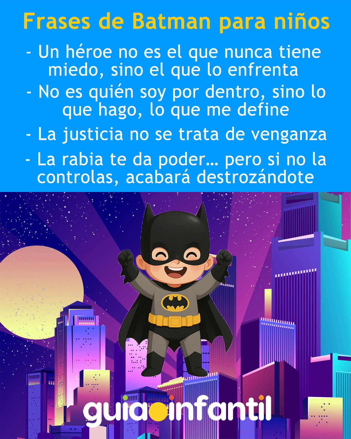 frases de BAtman para niños