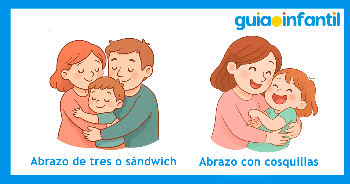 Más tipos de abrazos para tus hijos