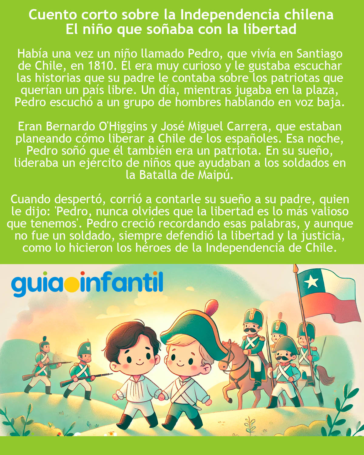 cuento sobre independencia de chile