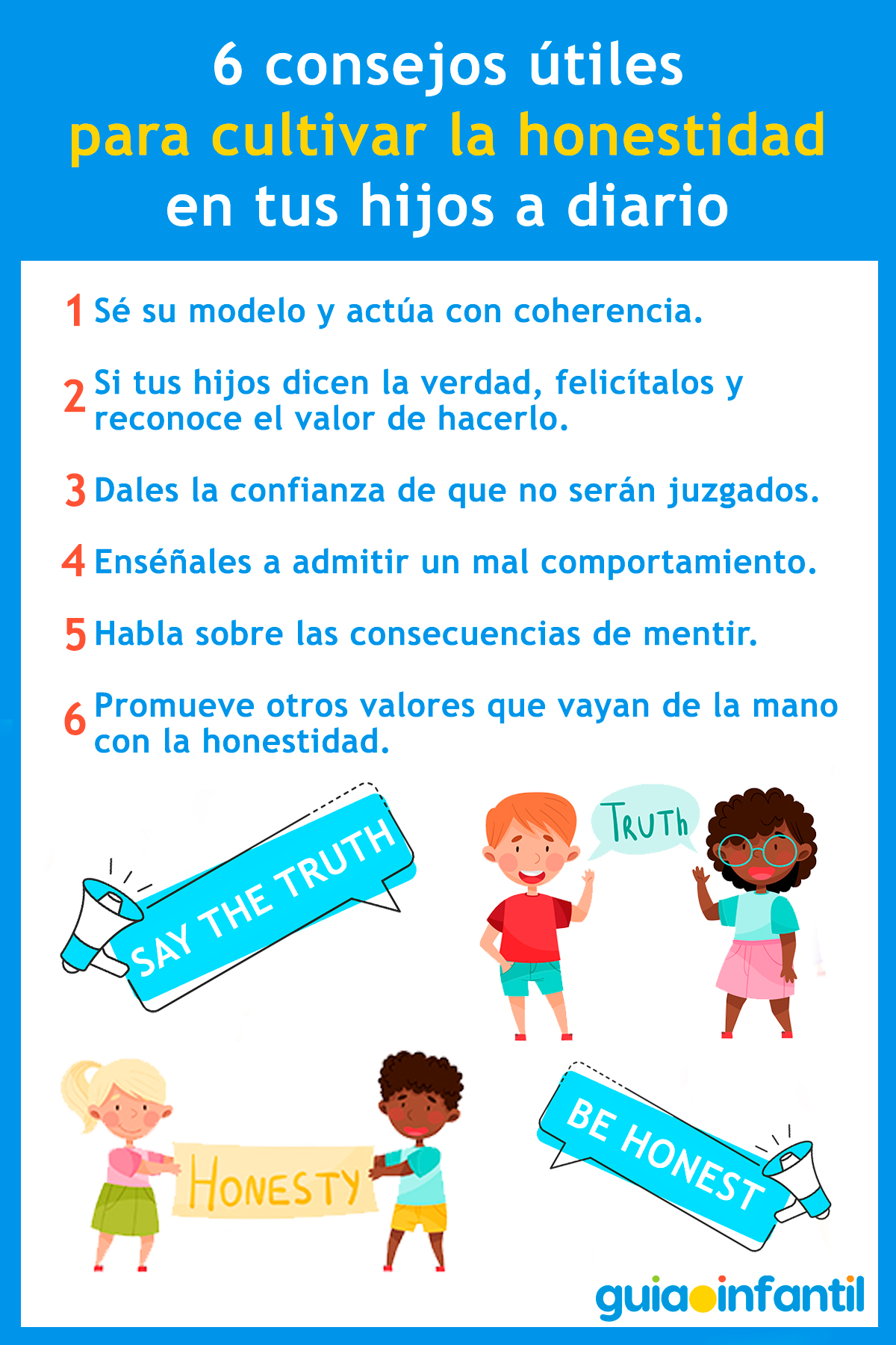Claves para que los niños sean honestos