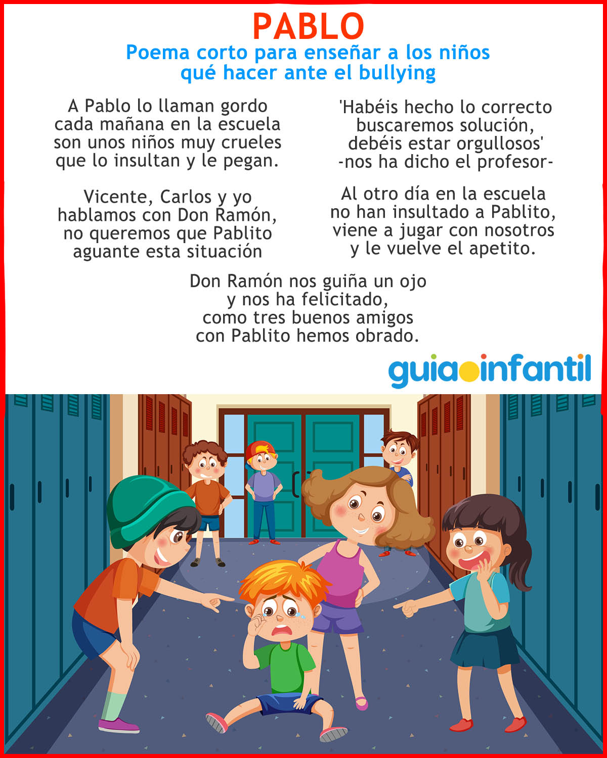 poema Pablo contra el bullying
