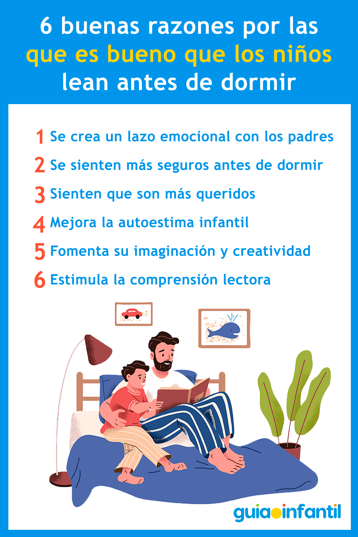 Ventajas de leer antes de dormir para los niños