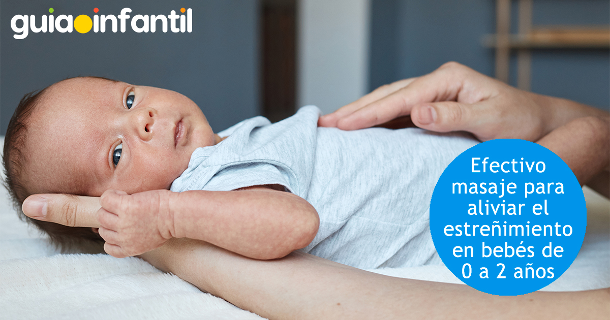 Masaje para bebés estreñidos