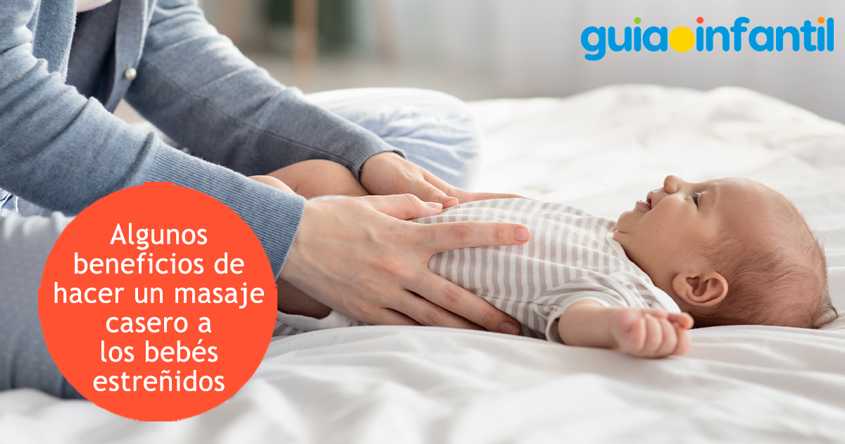 Beneficios de los masajes contra el estreñimiento en bebés
