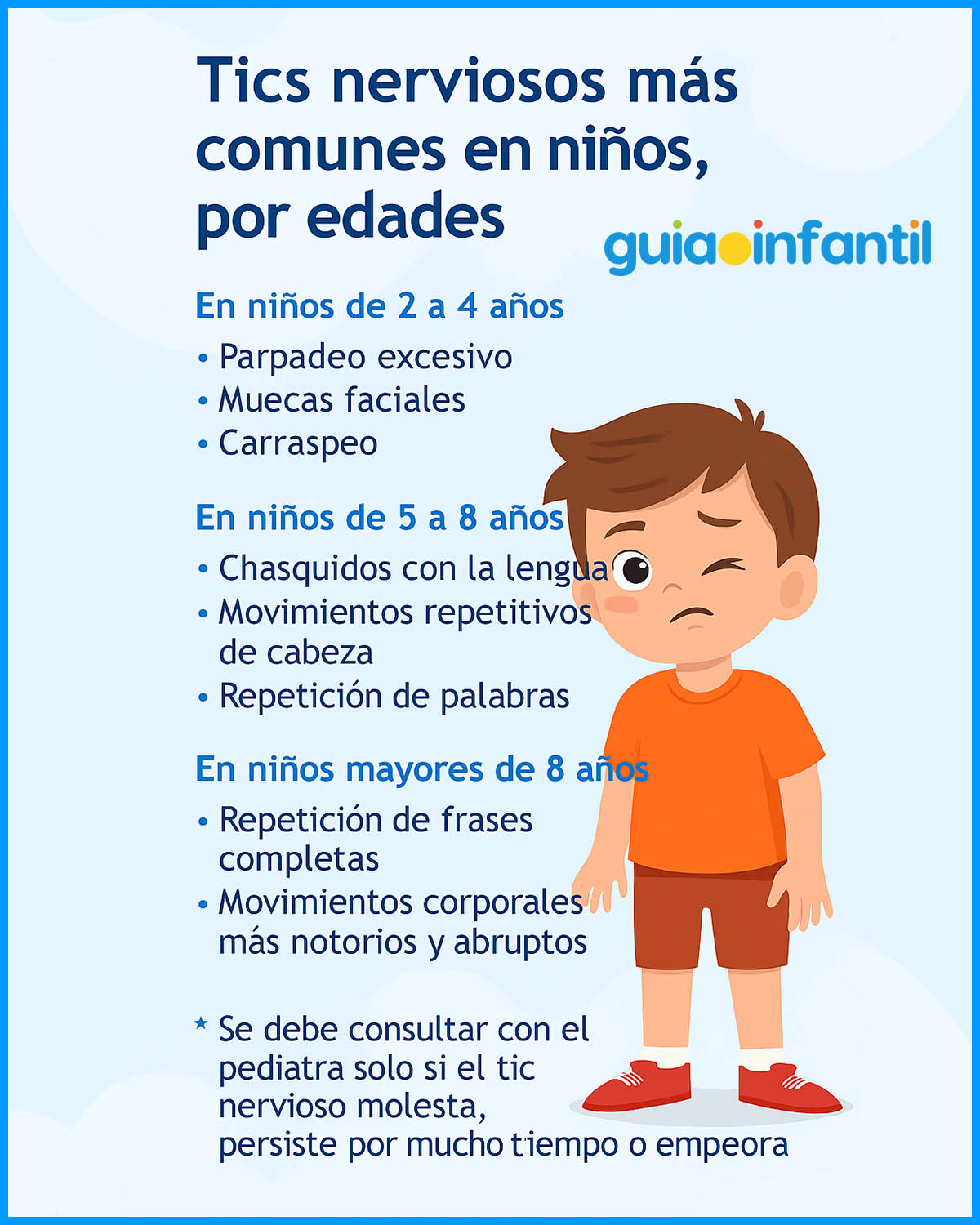 tics nerviosos en niños