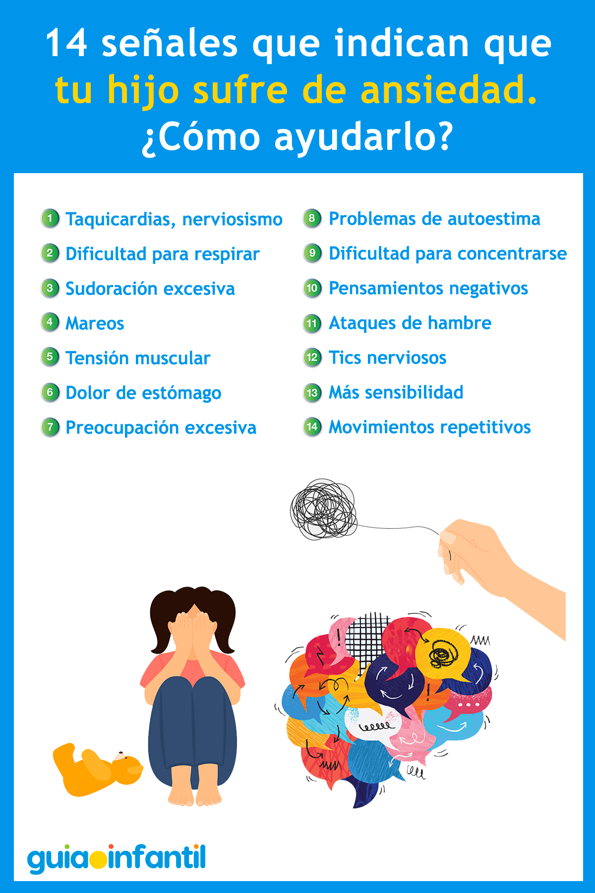 Señales de ansiedad en los niños