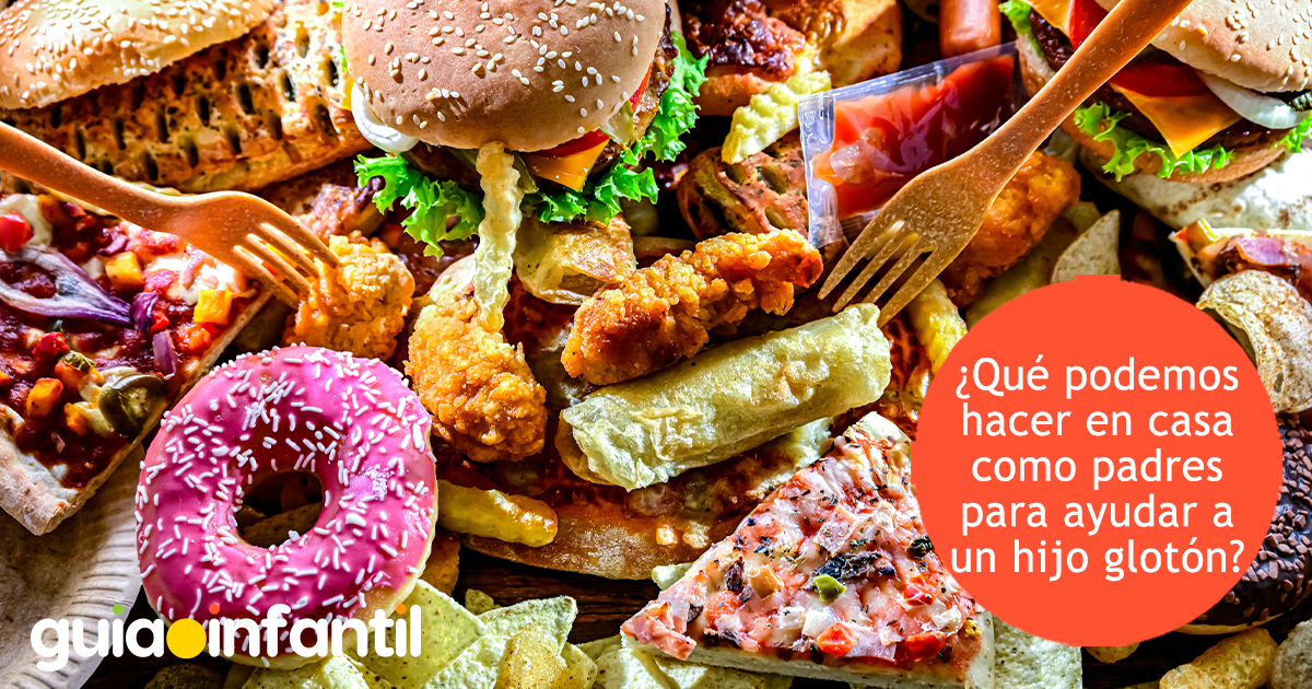¿Cómo ayudar a un niño glotón?
