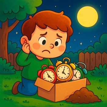 Cuento corto sobre el paso del tiempo para niños - Alipio y los relojes