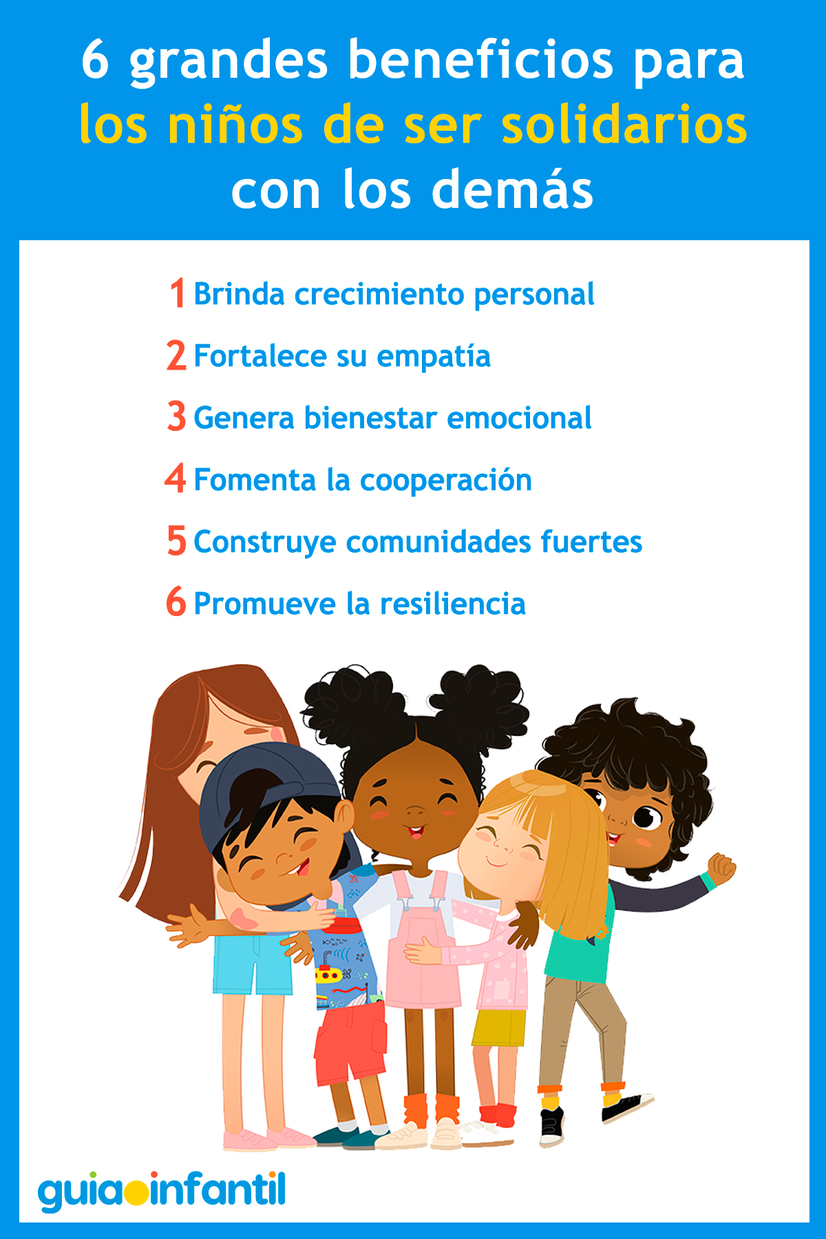 Beneficios de ser solidarios para los niños