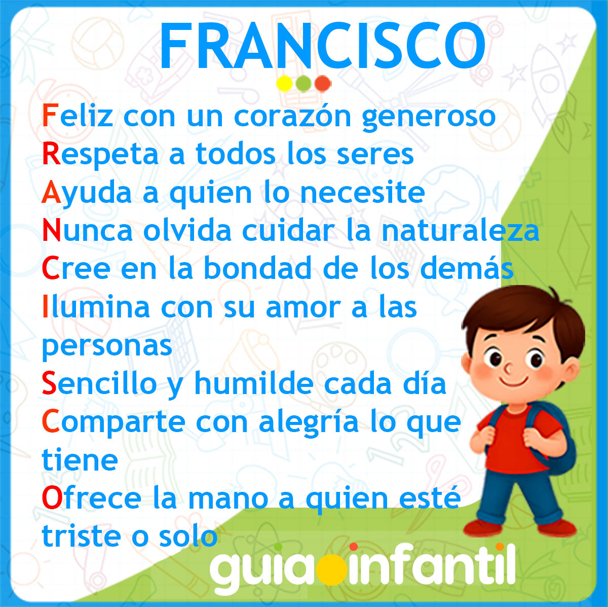 acrostico del nombre Francisco