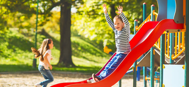 ir al parque tras el colegio con los niños
