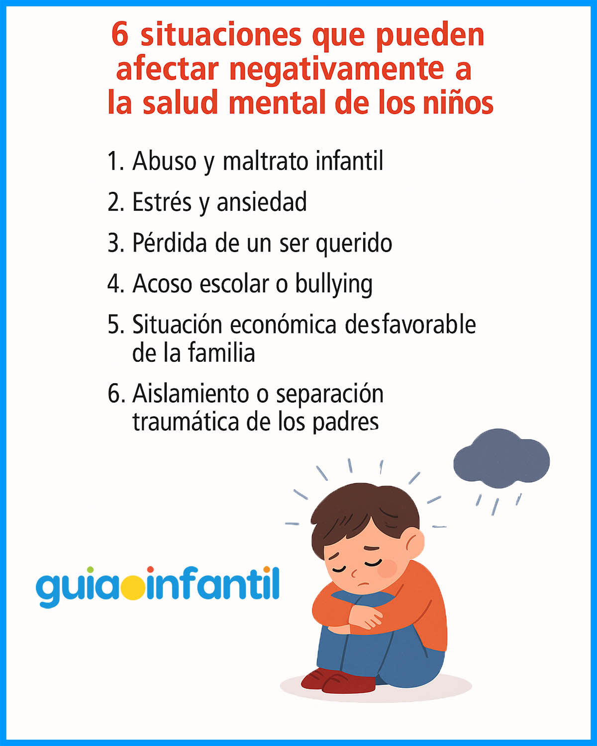 qué afecta a la salud mental de los niños