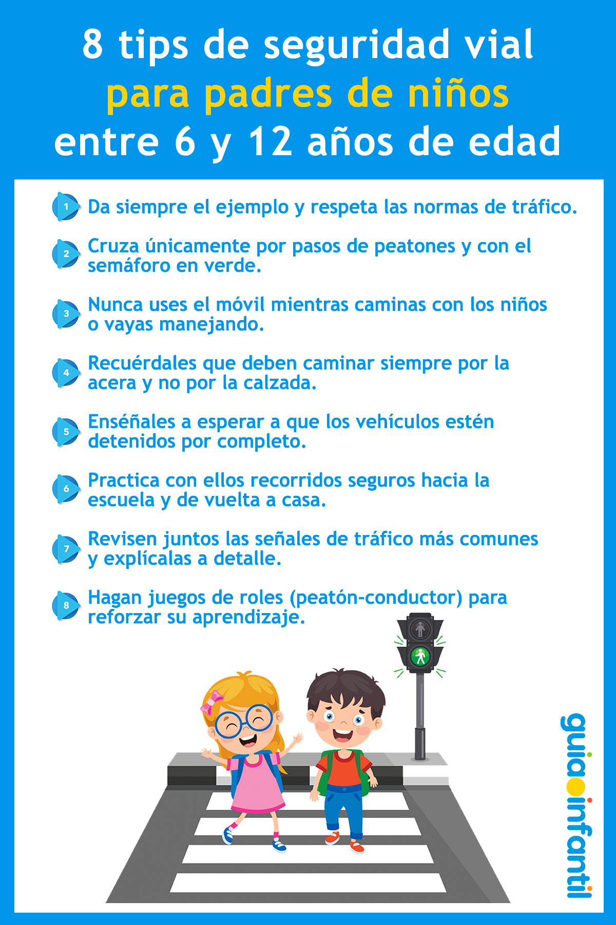 Tips de seguridad vial para padres