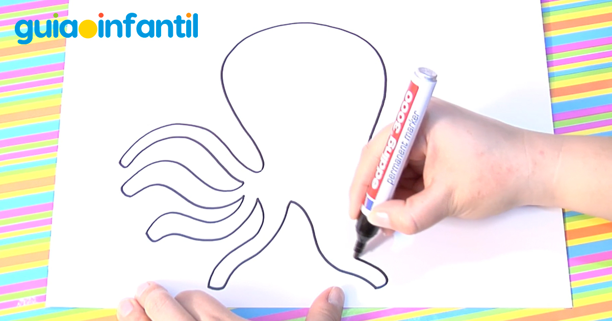 Cómo dibujar un pulpo paso a paso