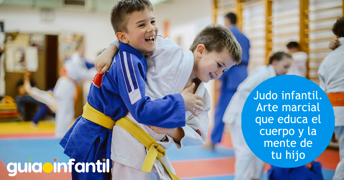 Práctica del judo en los niños