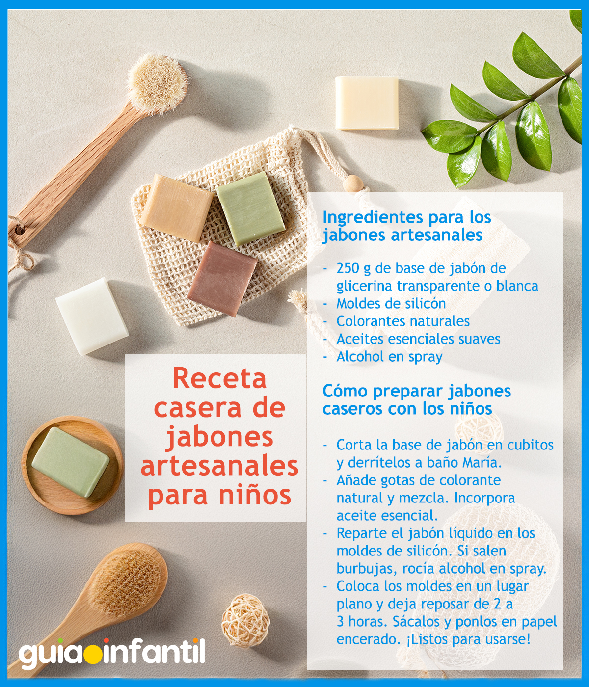 Receta de jabones artesanales para niños