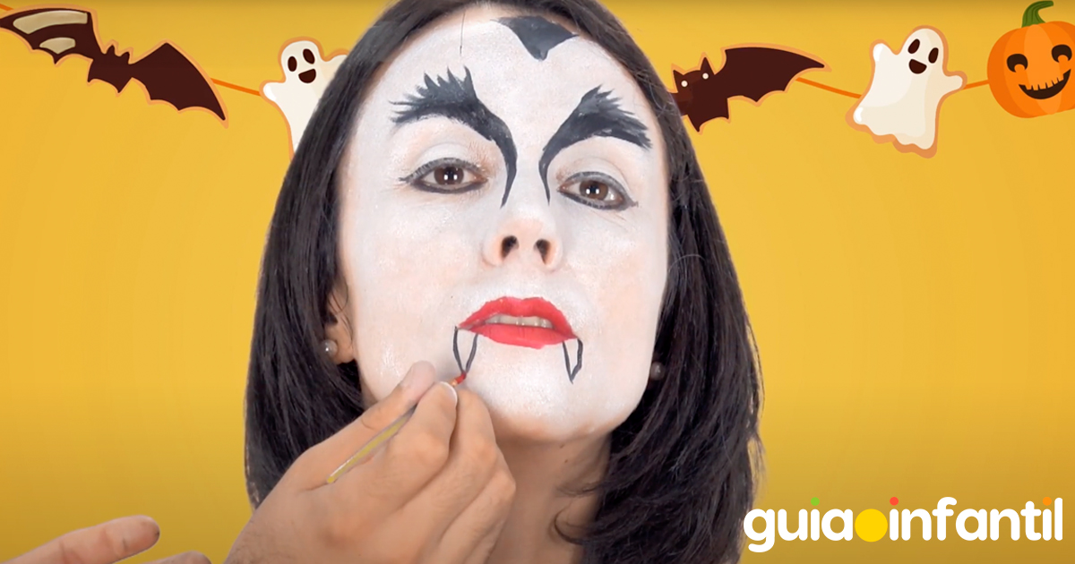 Original maquillaje de vampiro para niños