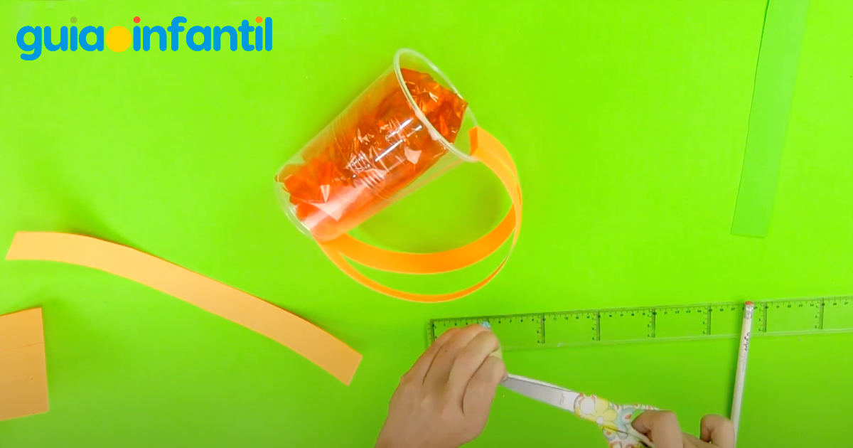 Manualidad de lámpara calabaza para niños