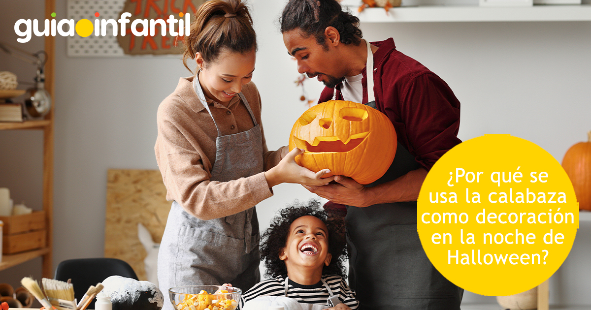 Decoración con calabazas de Halloween