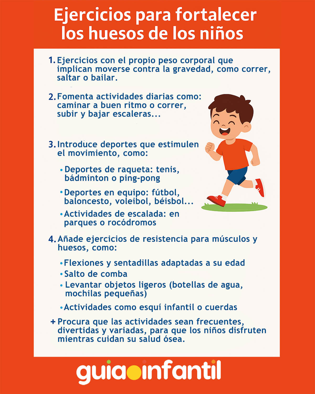 salud de los huesos de los niños