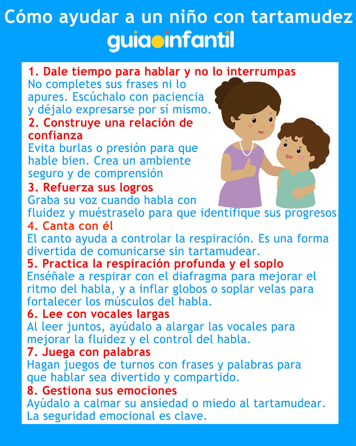 ayudar a un niño con tartamudez