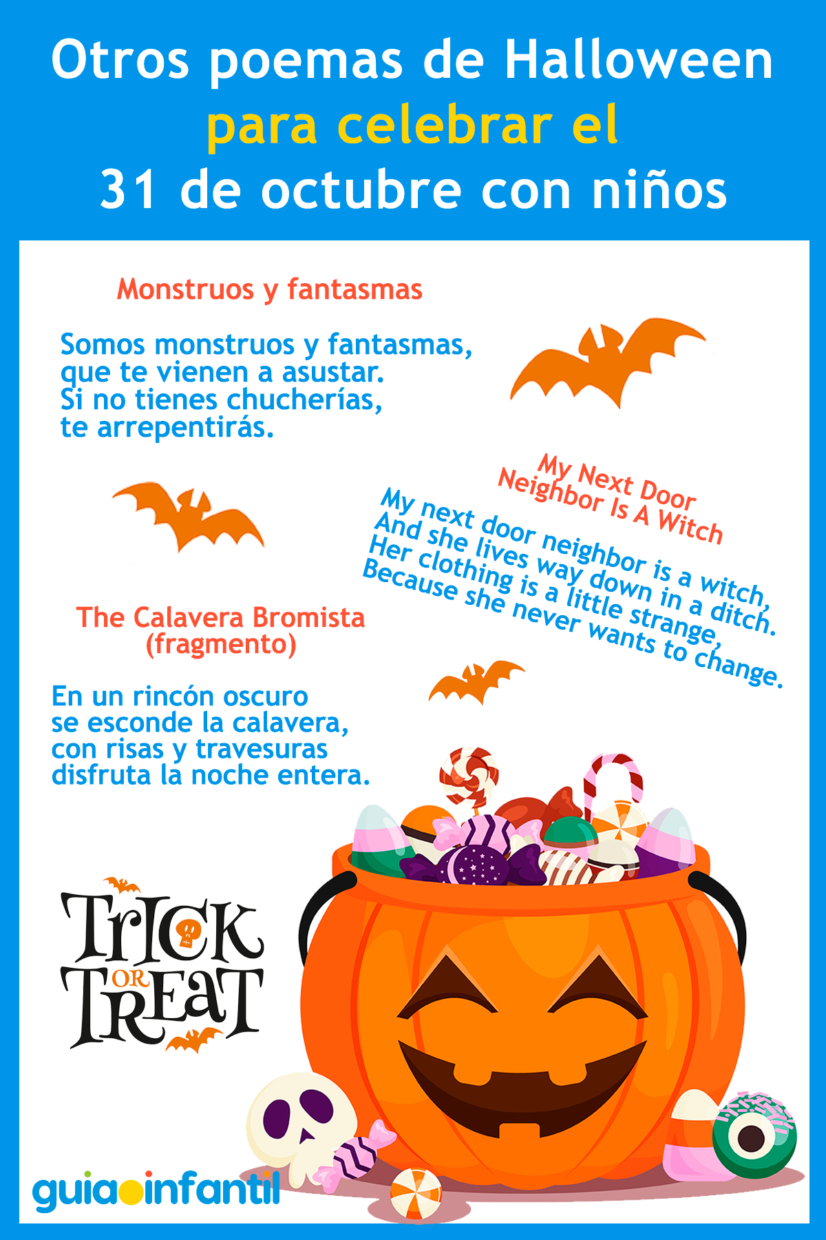 Más poemas de Halloween para niños