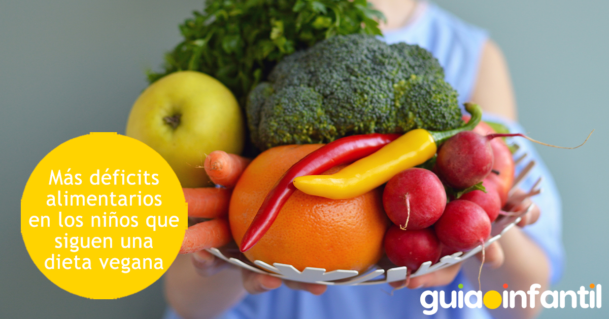 Déficits alimentarios en niños veganos