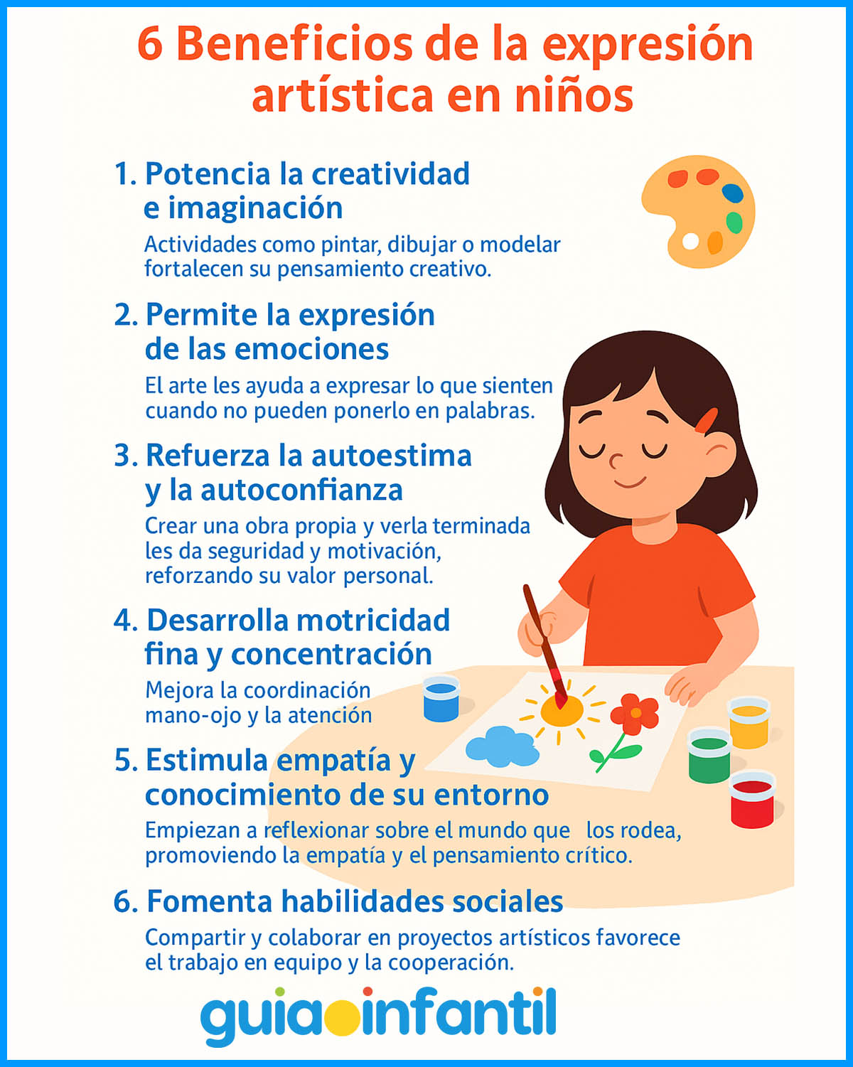 beneficios de la expresión artistica en niños