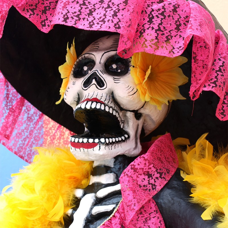 Cómo hacer una máscara o careta de La Catrina para Halloween paso a paso