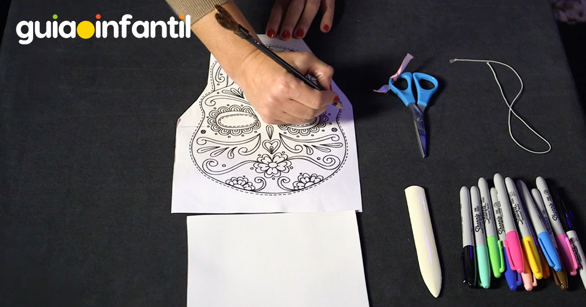 Paso a paso de una careta de Catrina