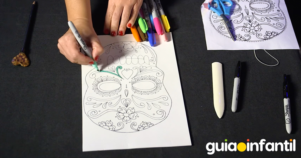 Paso a paso de máscara de Catrina