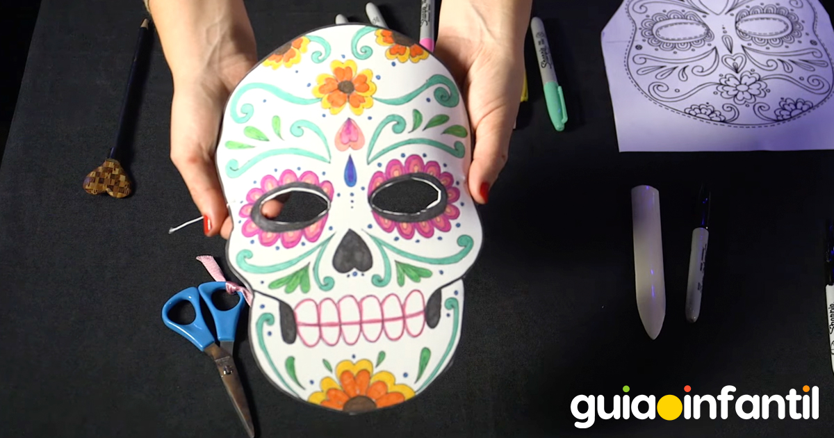 Máscara de Catrina para niños