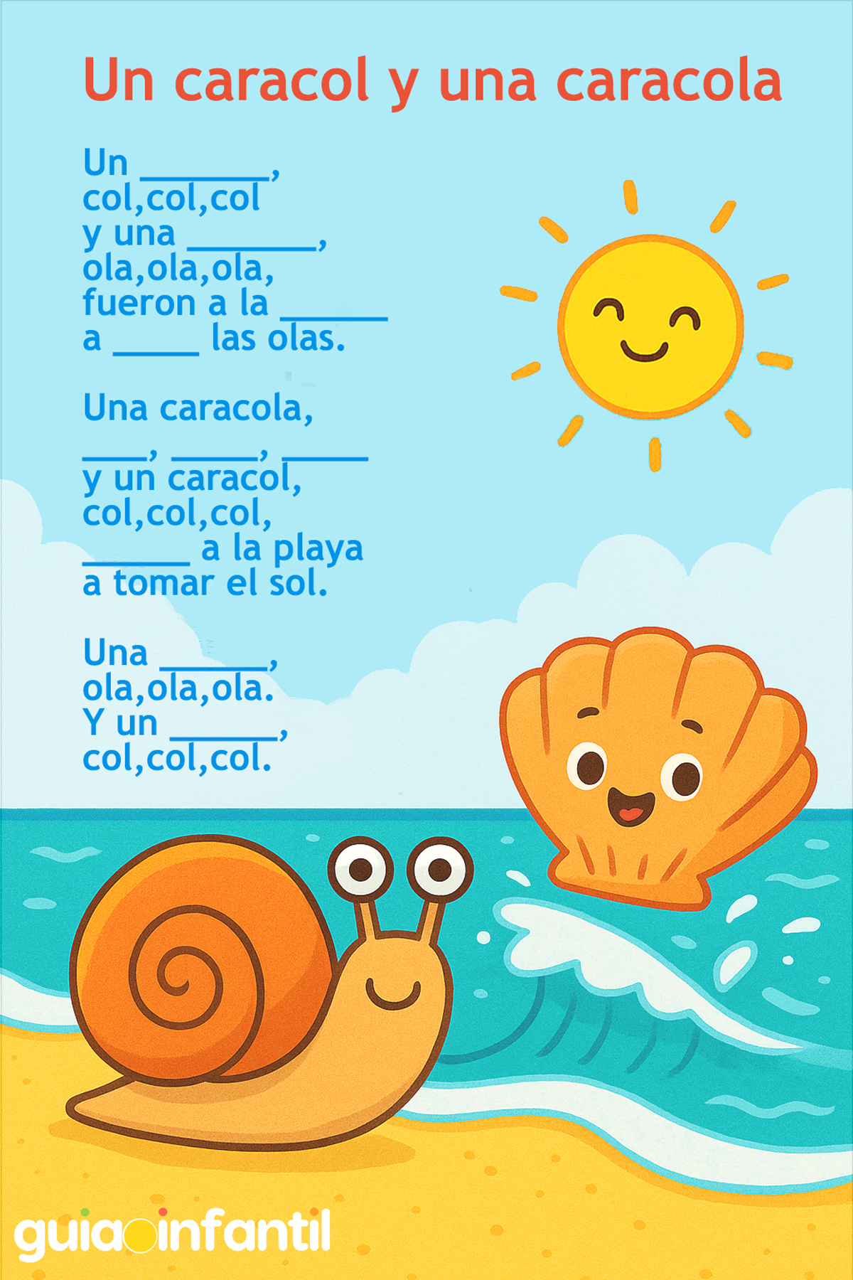 Poema para completar para niños