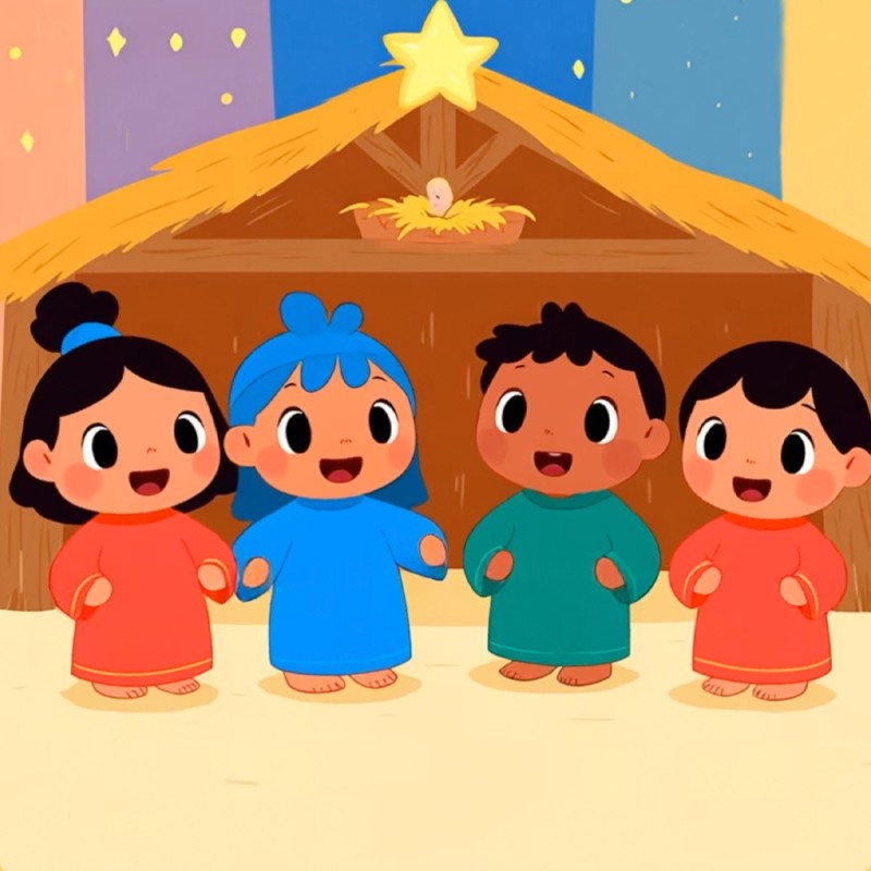 Vamos a Belén - Canción para niños con ritmo y alegría navideña