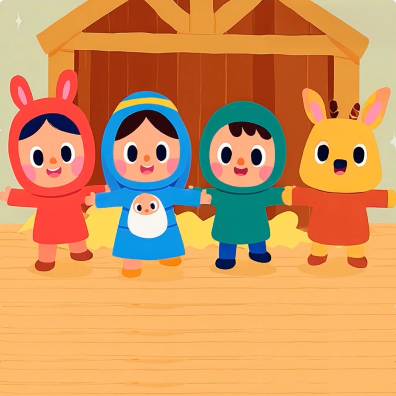 Pastores Venid - Canción infantil sobre el nacimiento del Niño Jesús