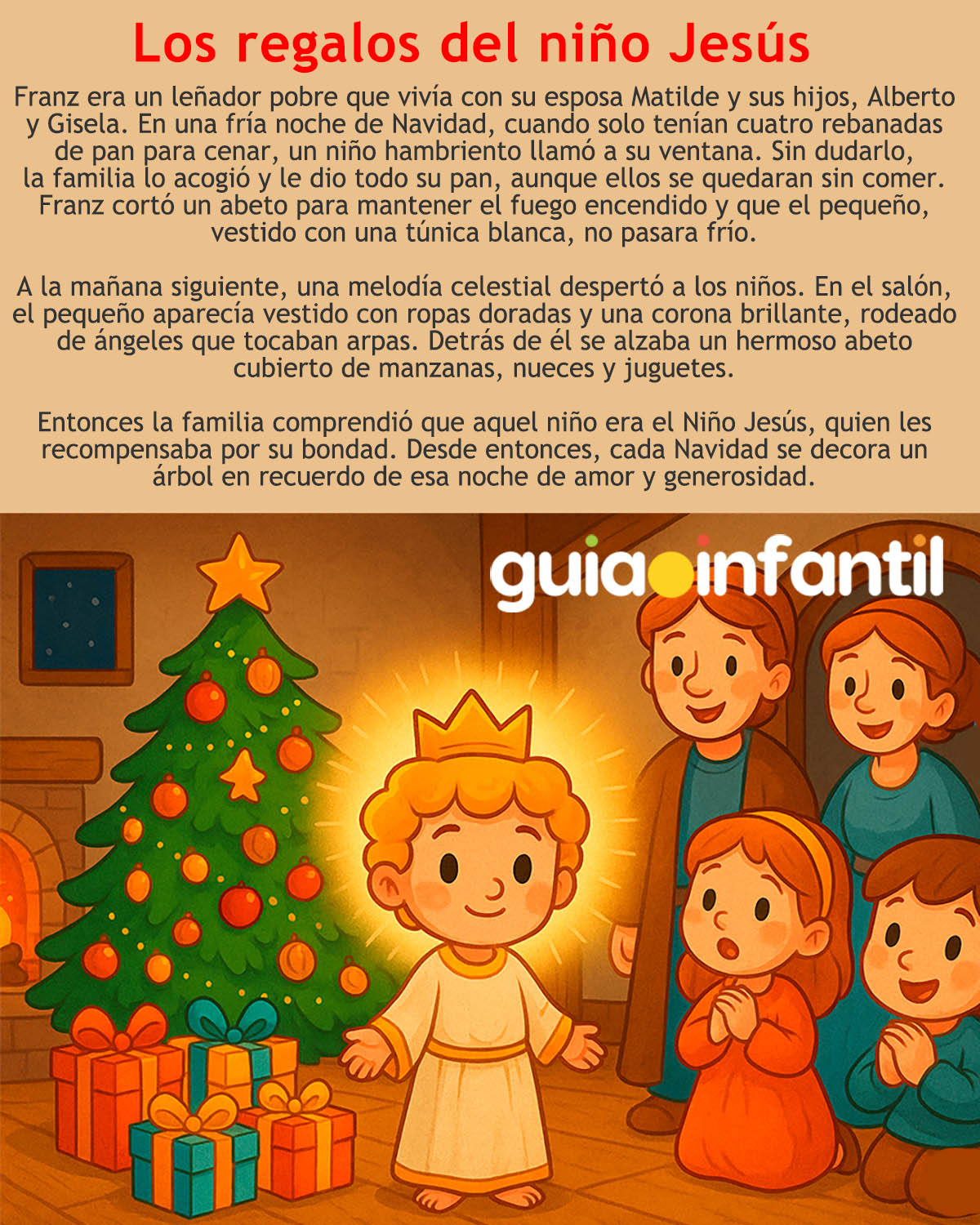 Imprimir Cuento Los regalos del Niño Jesús versión corta