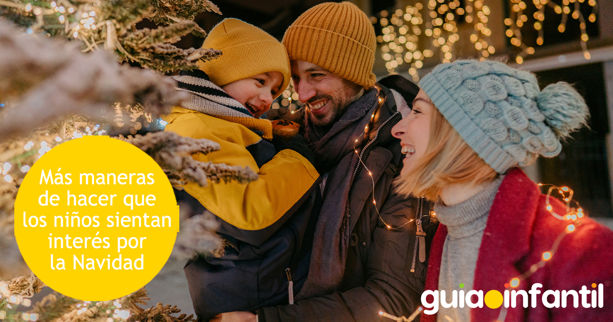 Niños con interés por la Navidad